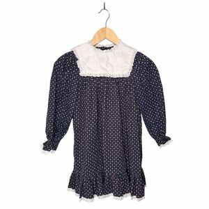 Little Star Vintage 70s Calico Prairie Style Dress